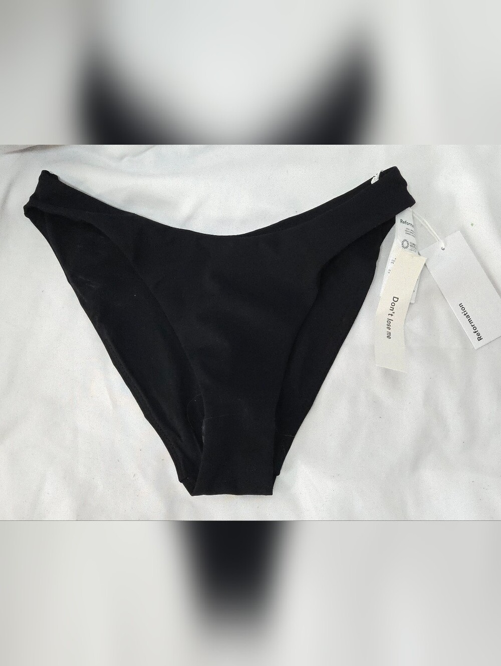 NWT Reformation Amore Black Bikini Bottoms Women's XS